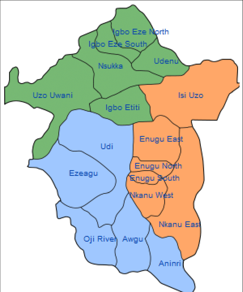 Read more about the article Check Out The 17 Local Government Areas In Enugu state